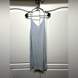 Beautiful grey cotton midi dress